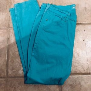Light teal jeans